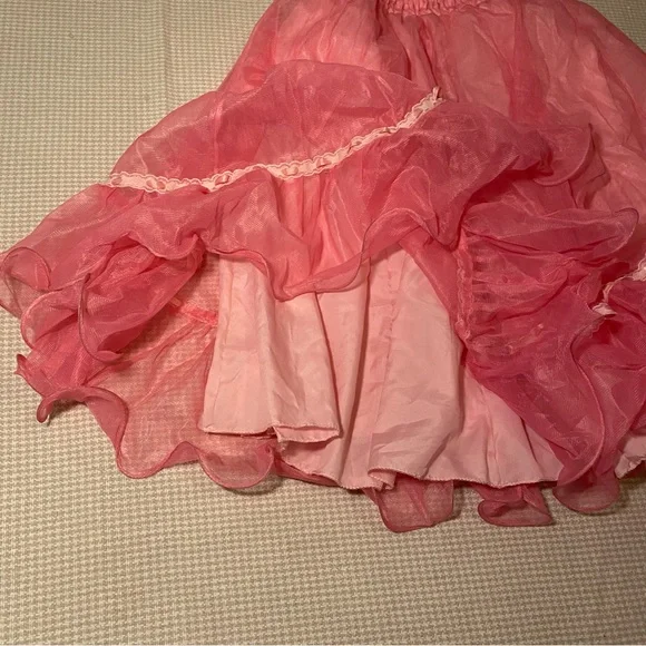Pink Ruffled Circle Skirt - Picture 4 of 7